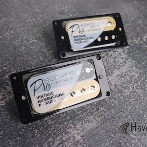 Pro Bucker Alnico 2 PAF Humbucker Pickups From LP Single Cut Guitars, High End Guitar Accessories and Replacement, Nickel Silver, Guitar DIY