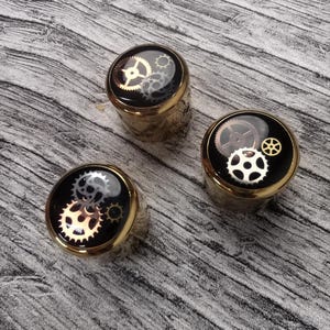 Potentiometer Gold Steam Punk Gear, Metal Electric Guitar And Bass, Rare Custom Shop Accessory, Vintage Build Kit, Gadget And Replacement