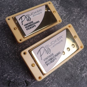 Pro Bucker Metal Cover Alnico 2 Paf Humbucker-Tonabnehmer, LP Single Cut-Gitarren, High-End-Gitarrenzubehör und -ersatz, Nickelsilber