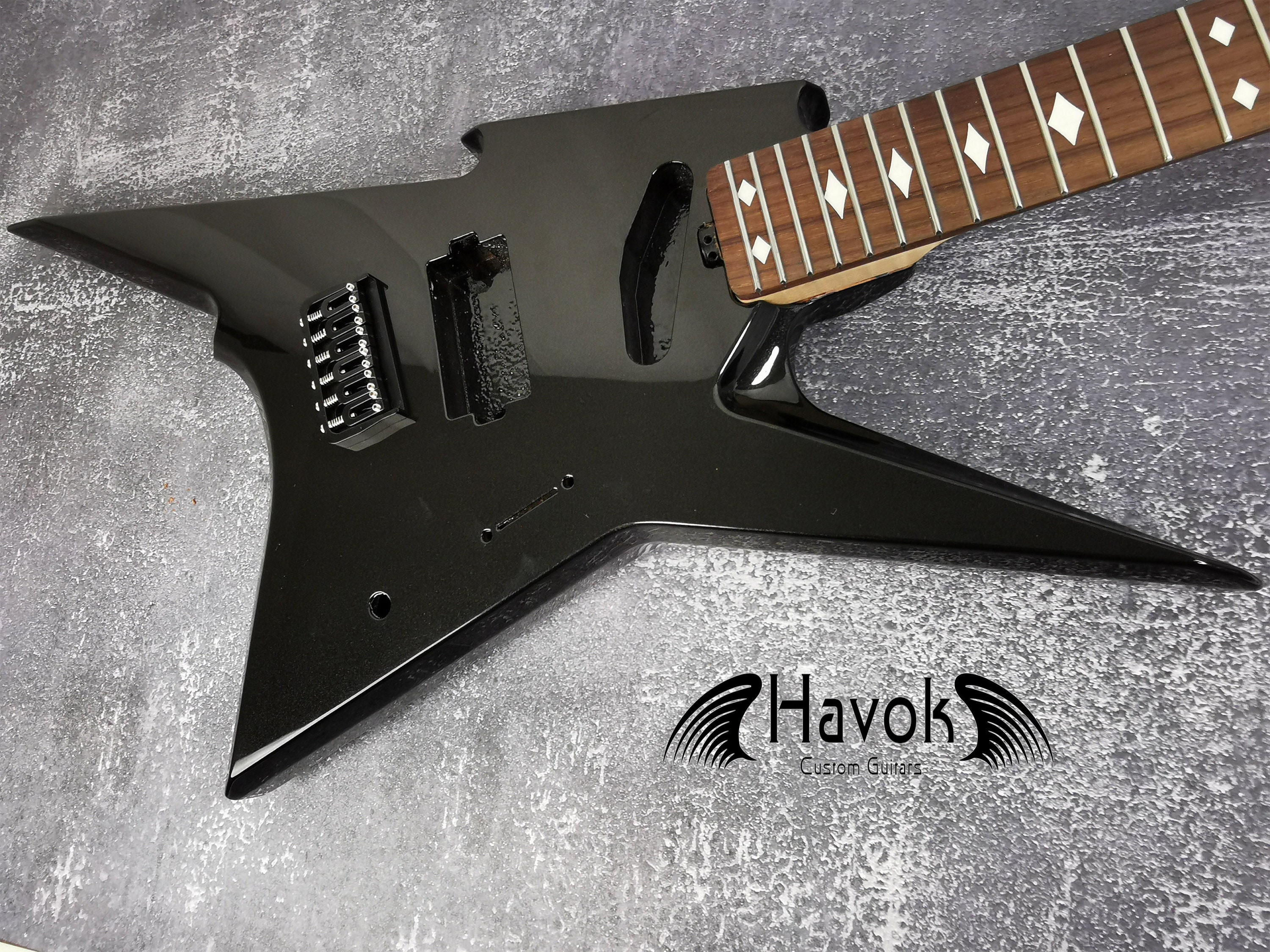 HAVOK Parabellum Guitar Kit, Stainless Steel Frets Flame Maple