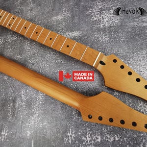 Roasted Maple Neck, 22 Stainless Steel,  Satin Neck, Jumbo Jescar Frets, Special Electric Guitar Neck