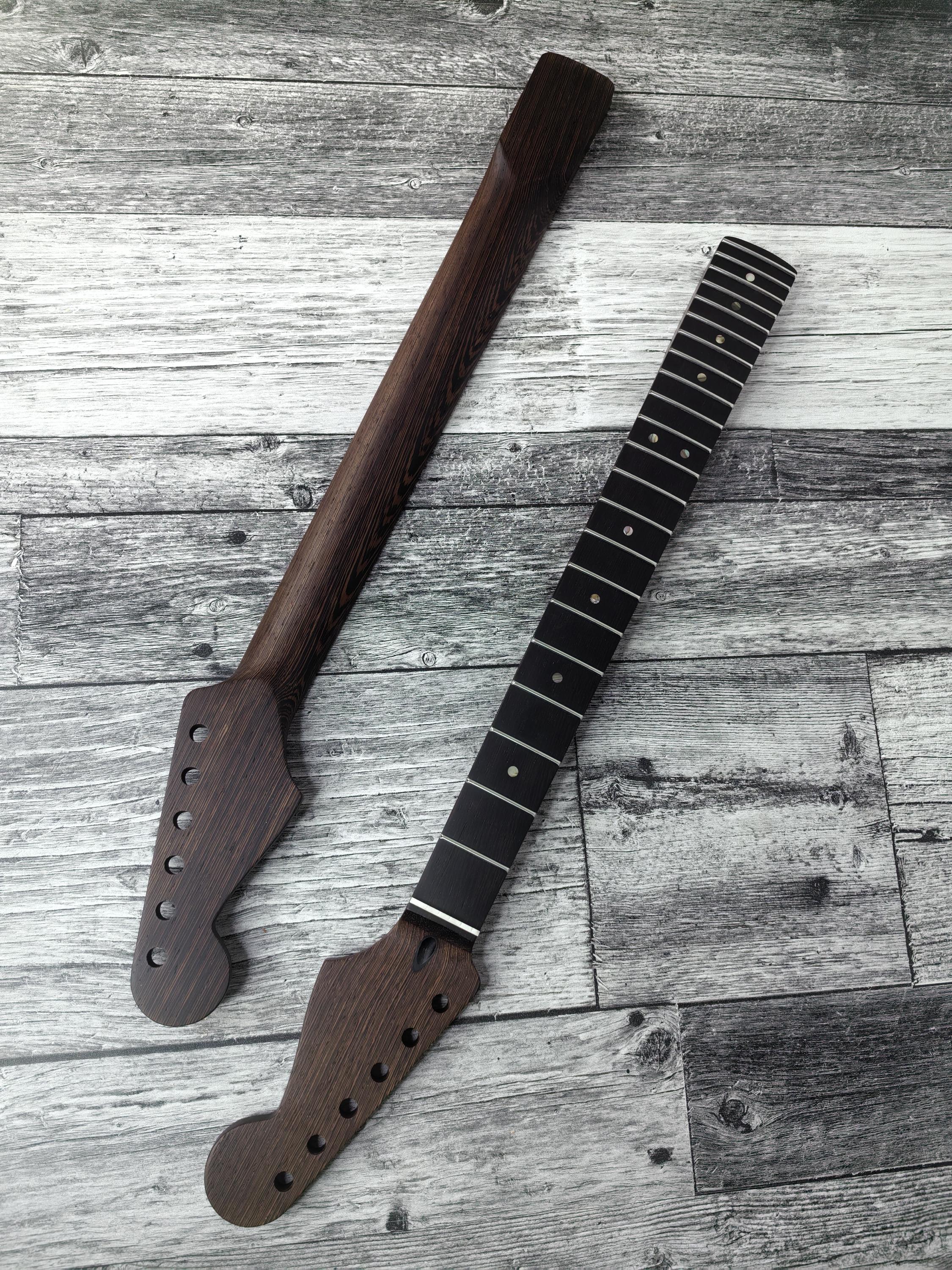 Wenge ST Guitar Neck, 22 Frets, Nickel Silver, Electric Guitar