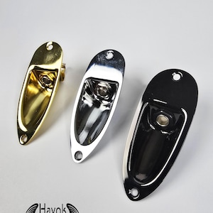 Boat Guitar Jack Plate 6.35mm For ST guitar With Screws