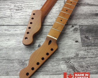 T-Typ geröstete Ahorn Hals-Edelstahl-Bünde, Satin-Finish Medium Jumbo 22 Jescar Bünde, Gitarrenbau, Gitarren-DIY Kit, Vintage-Stil