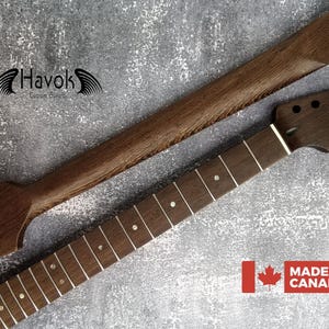S Type Wenge Neck, S-Style ST Guitar, Medium Jumbo Jescar, 22 Stainless Steel Frets, Electric Guitar Neck Replacement Part, Guitar Build