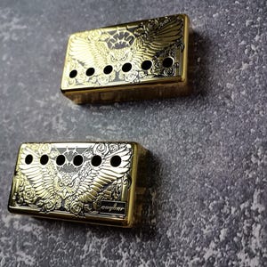 Humbucker Shield, Gitarren-Pickup-Abdeckungen Eulenmuster für LP-Gitarre, High-End-Zubehör und Ersatz, Gitarren-Kit, Gitarren-Gadget