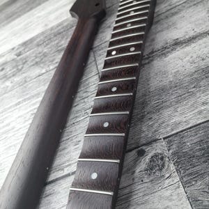 Scalloped S-Type Wenge-hals, S-Style ST-gitarr, rostfritt stål Jescar, 22 band i rostfritt stål, elgitarrhals bild 5
