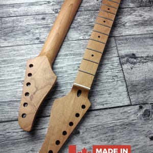 Roasted Maple Electric Guitar Neck, 22 Jumbo Stainless Steel Frets