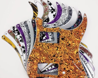 80' Style HH Pickup Config  Pickguard, Scratch plate, 4Ply, ST Guitar