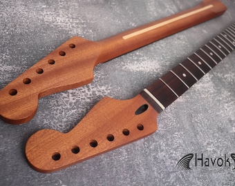 Manche satiné en acajou de type S, style S ST, 22 frettes en nickel, Jescar Medium Jumbo, manche de guitare vintage spécial, gadget de rechange pour guitare