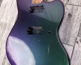 Havok Hard Tail Chameleon 2pc  Jazzmaster Mahogany Guitar S type, HS config Custom Guitar Body. 80' style