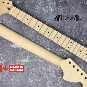 Guitar Neck S Type Reverse Big Headstock Satin Neck, 22 Stainless Steel Jescar Frets, S Style ST , Vintage Guitar Part Neck Replacement