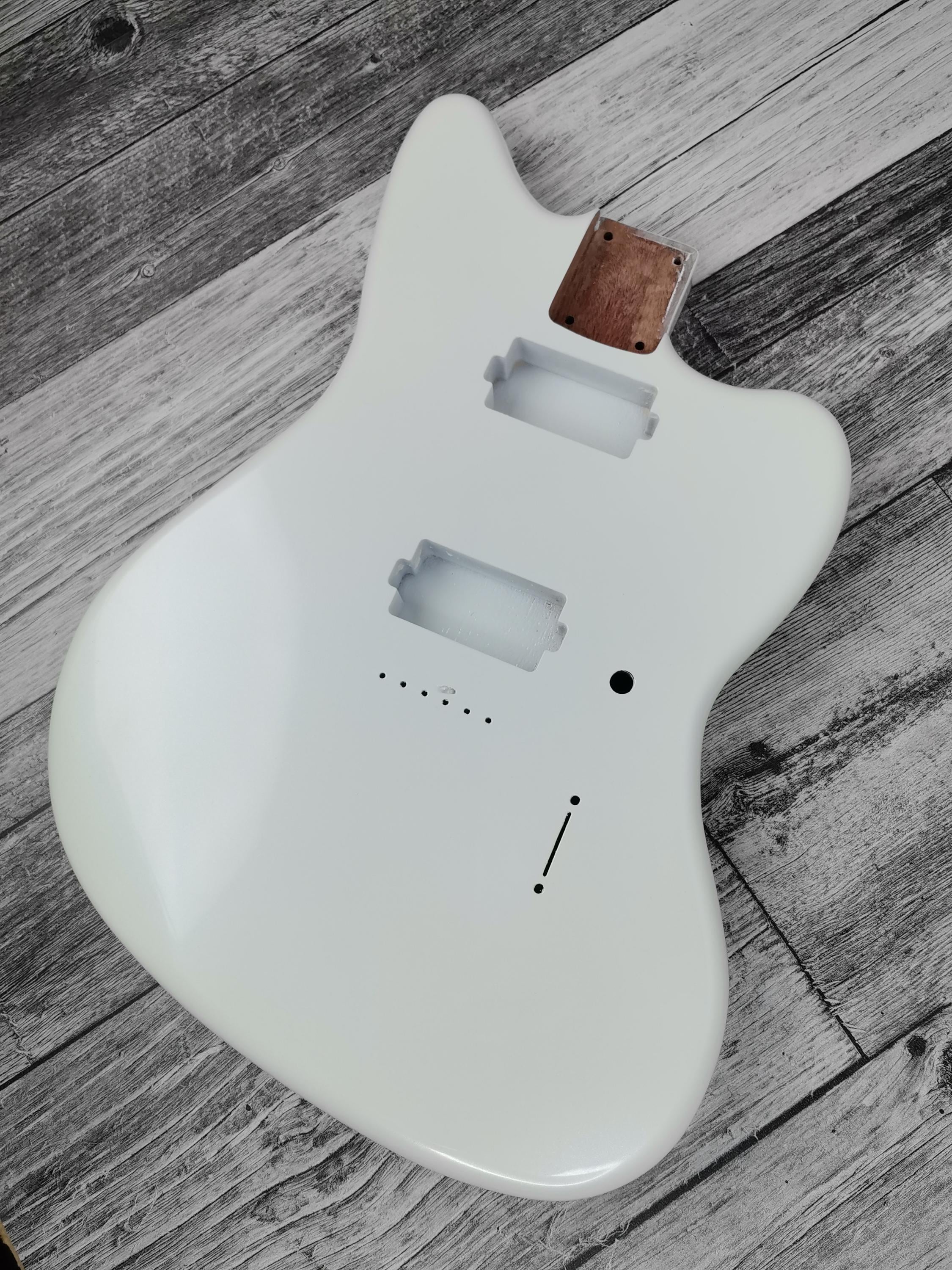 岡*尋様 Maison SGスタイルエレキギター ホワイト Havok Hard Tail Jazzmaster Metallic White 2pc Mahogany Guitar S