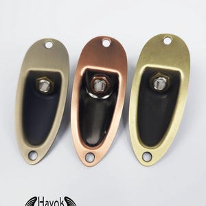 Boat Guitar Jack Aged Colors Relic Plate 6.35mm For ST guitar With Screws