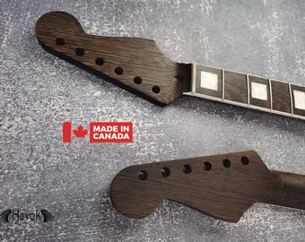 One Piece ST Wenge Neck Stainless Steel Frets White binding , S Type Neck, S-Style , 22 Medium Jumbo Jescar Frets,