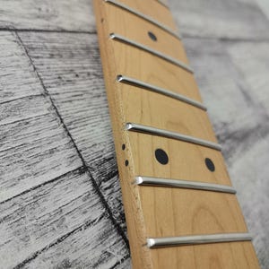 Roasted Maple Electric Guitar Neck, 22 Jumbo Stainless Steel Frets image 9