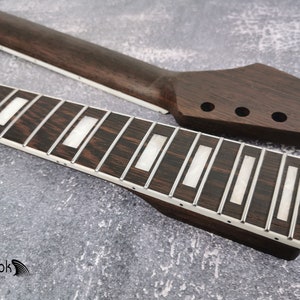 Guitar Neck One Piece ST Wenge Neck Stainless Steel Frets White binding, S Type Neck, S-Style , 22 Medium Jumbo Jescar Frets,