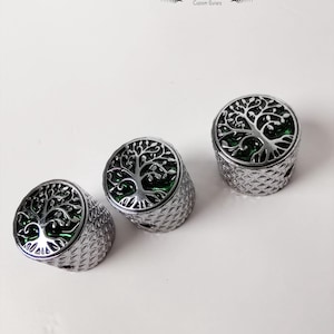 Potentiometer Knob Silver Metal, Metal Electric Guitar And Bass, Rare Custom Shop Accessory, Vintage Build Kit, Tree