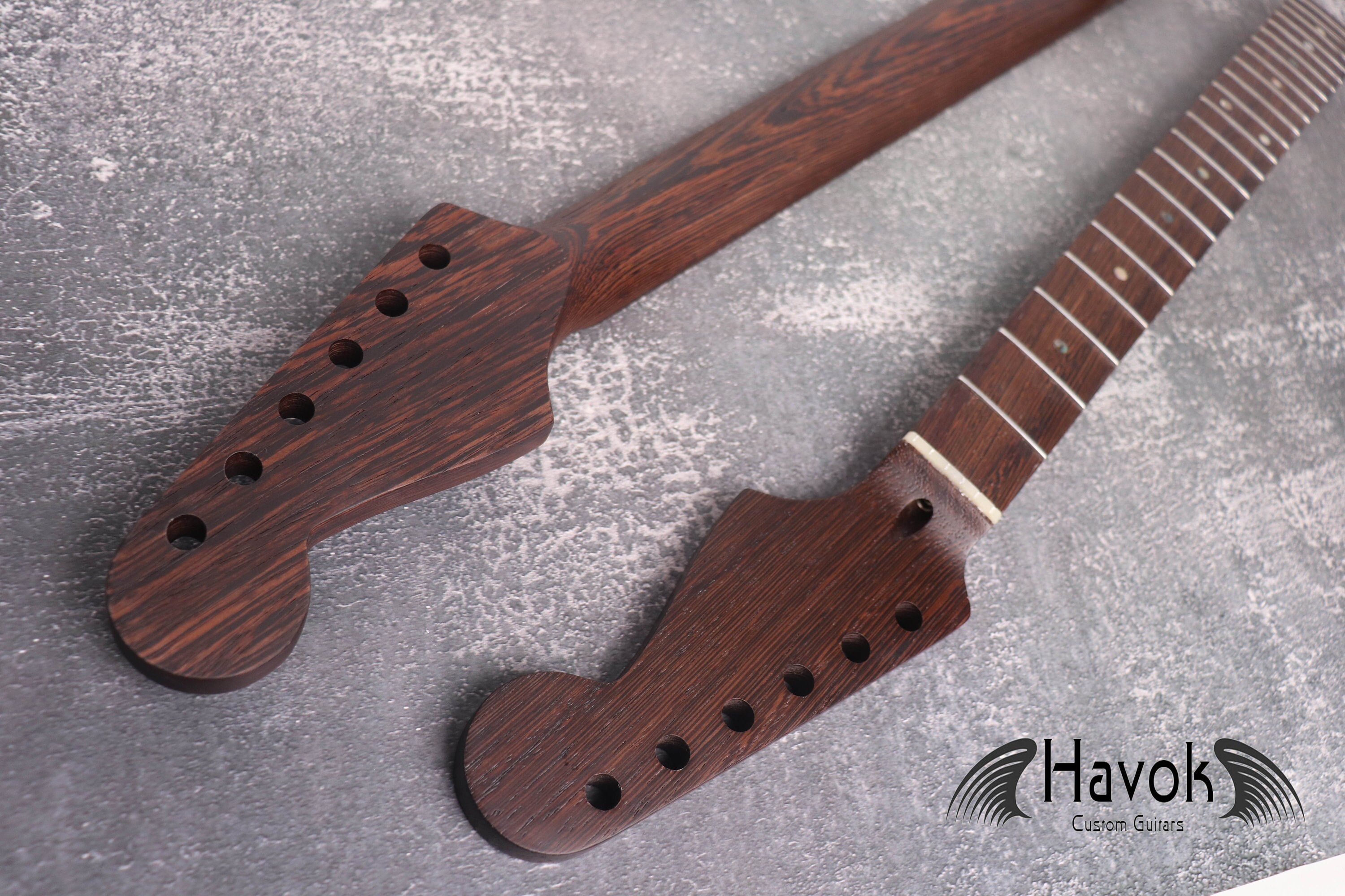 One Piece ST Wenge Neck Stainless Steel Frets, Strat Neck, S-style