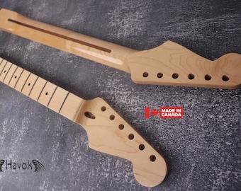 Maple Gloss Neck Stainless Steel Jescar Frets S Type, 22 Medium Jumbo, S Style Vintage Electric Guitar Neck Replacement, Build Part Gadget