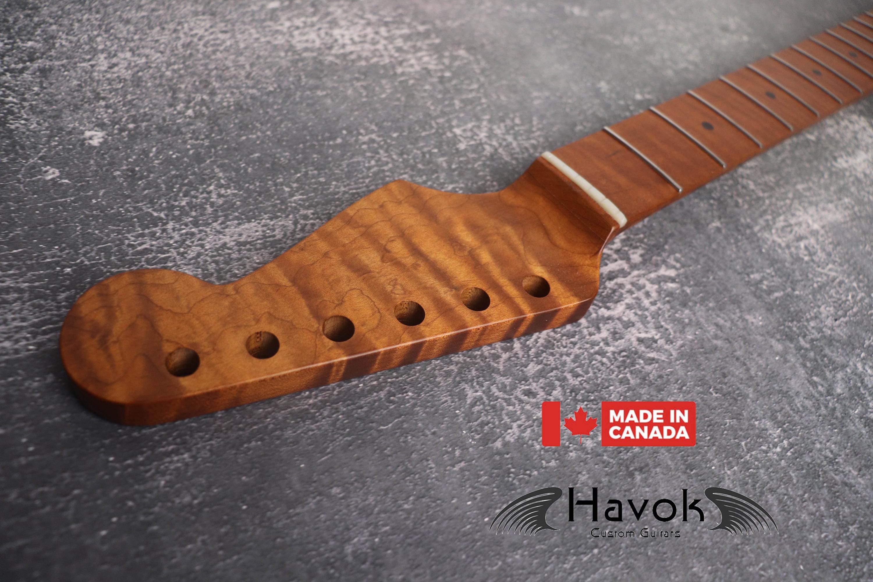 S Type Spoke Wheel Roasted Flame Maple Neck, Stainless Steel Frets