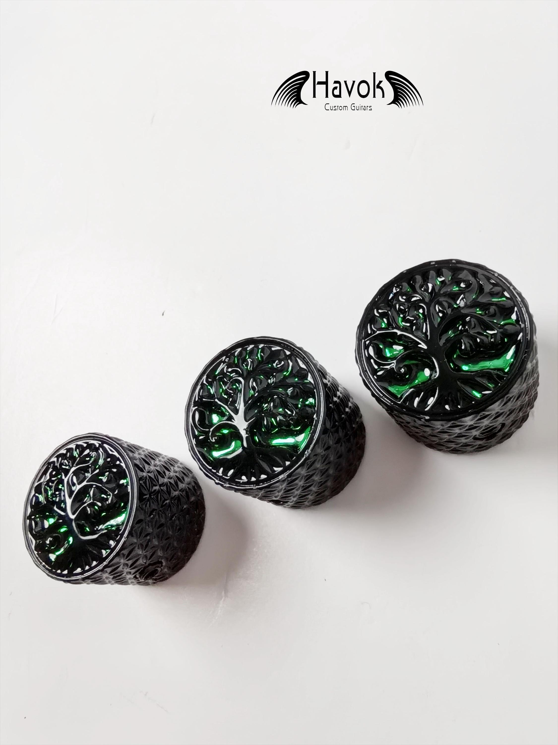 Potentiometer Knob Black Metal, Metal Electric Guitar And Bass, Rare Custom Shop Accessory, Vintage Build Kit, Tree
