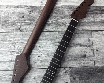 Wenge ST Guitar Neck, 22 Frets, Nickel Silver, Electric Guitar