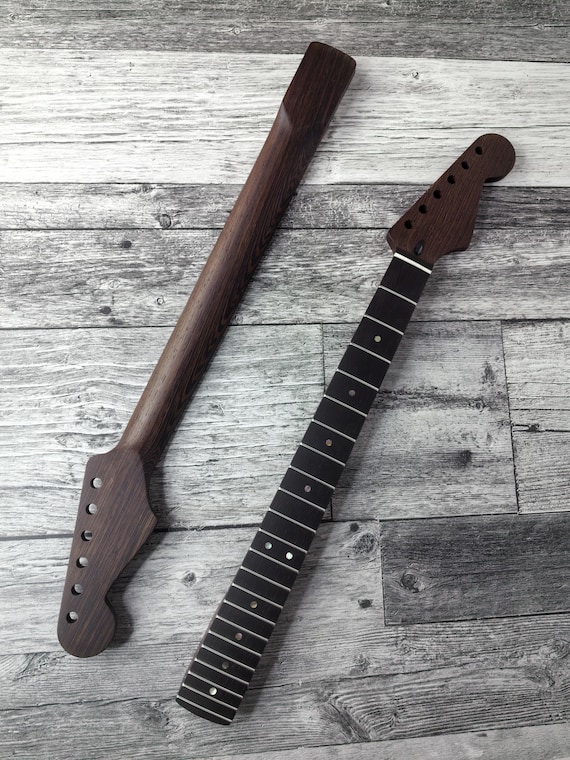 Wenge ST Guitar Neck, 22 Frets, Nickel Silver, Electric Guitar