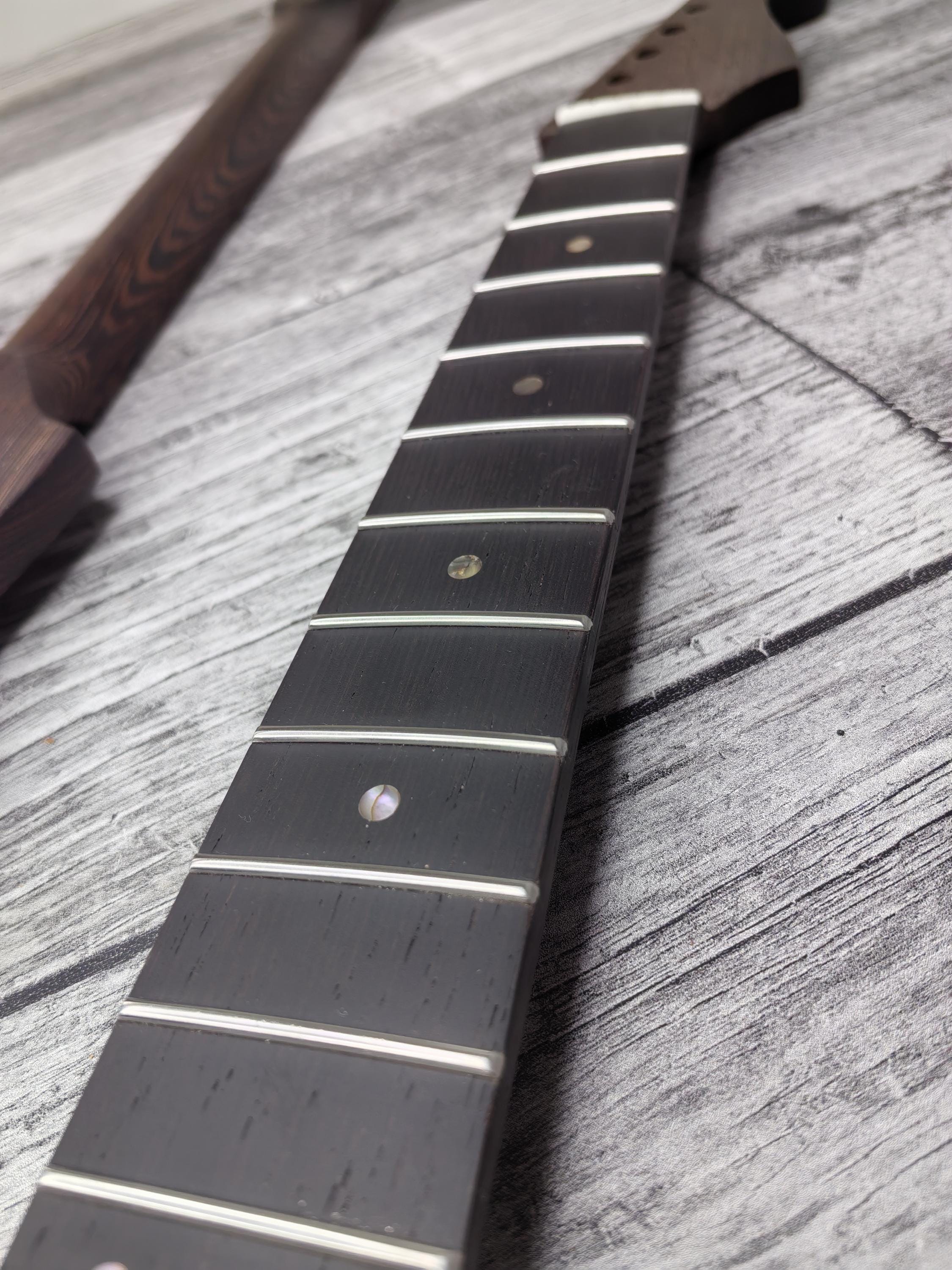 S Type Wenge Neck, S-style ST Guitar, Medium Jumbo Jescar, 22