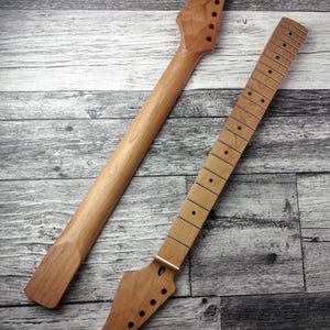 Roasted Maple Electric Guitar Neck, 22 Jumbo Stainless Steel Frets image 10