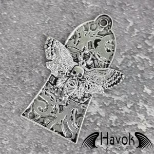 Truss Rod Silver, Gothic Skeleton Moth Shape Case For Electric Guitar, Rare Custom Shop Accessory, Build Kit DIY, Gadget And Replacement