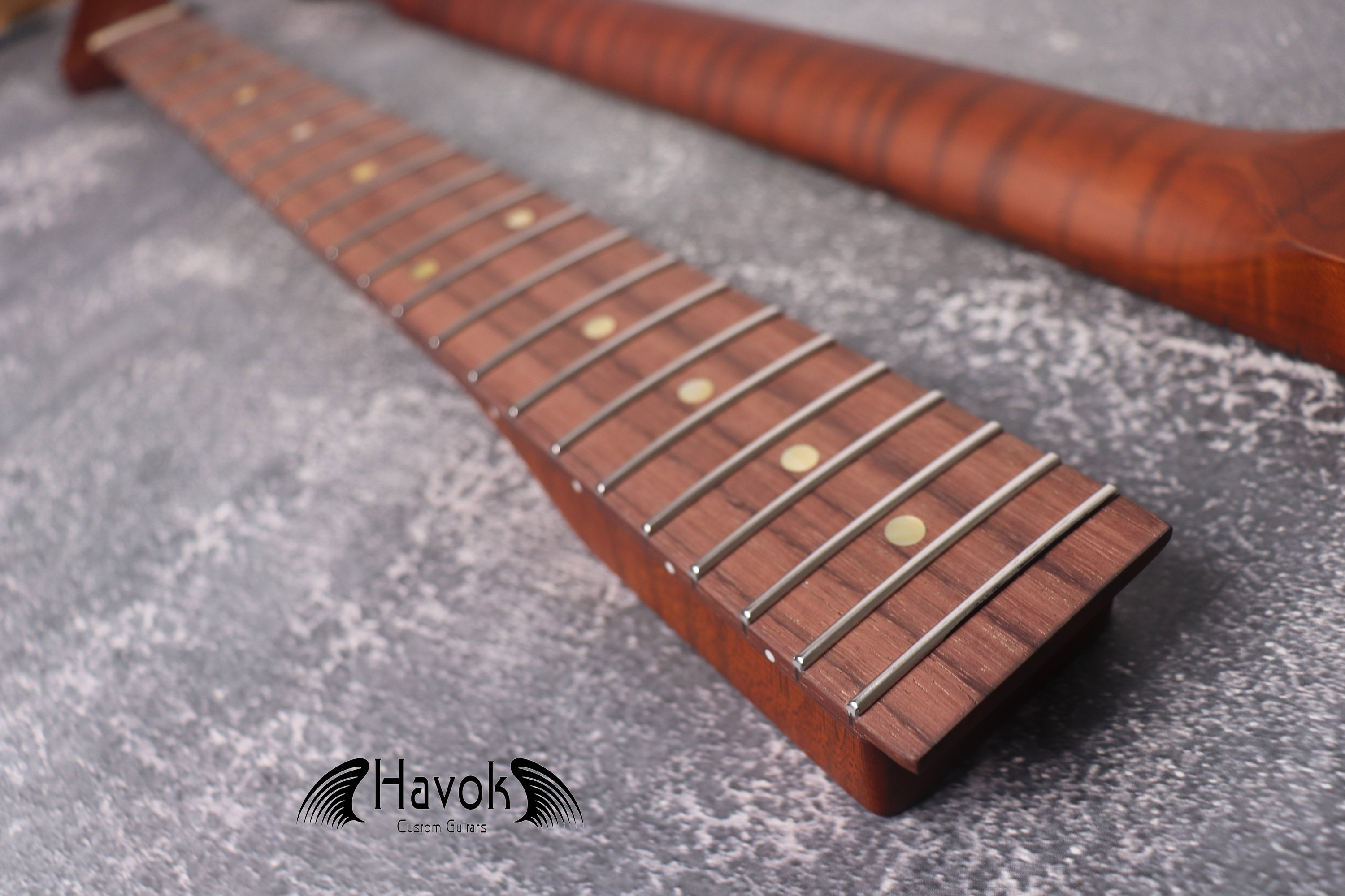 TL Special T Type Dark Flame Roasted Maple Neck, 22 Nickel Medium