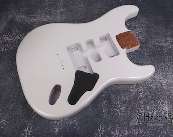 Metallic witte mahonie S-stijl gitaarbody, HSH pickup route