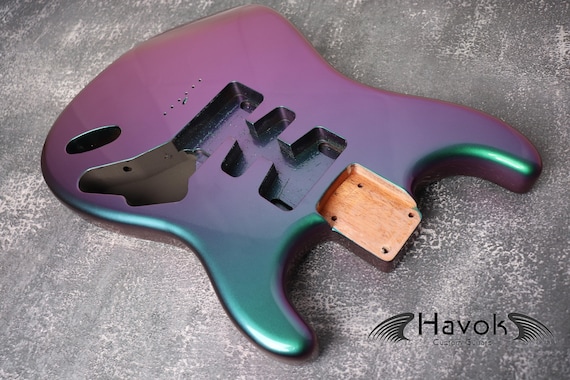 Hard Tail Chameleon 2pc Mahogany Guitar S Type, Custom Guitar Body