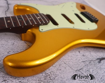 Gold Mahogany Guitar Kit, Wenge Neck, DIY Electric Guitar