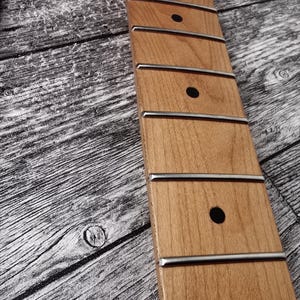 Roasted Maple Electric Guitar Neck, 22 Jumbo Stainless Steel Frets image 5