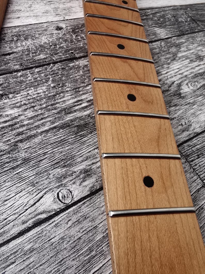 Roasted Maple Electric Guitar Neck, 22 Jumbo Stainless Steel Frets image 5