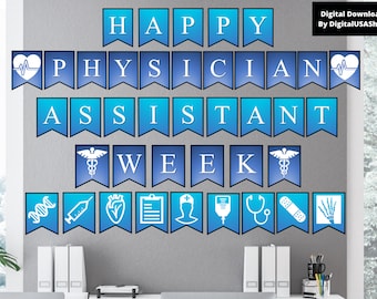 Physicians Assistant Week | Printable Wall Banner | PA Appreciation Week | Banner Clip Art | Physician Assistant