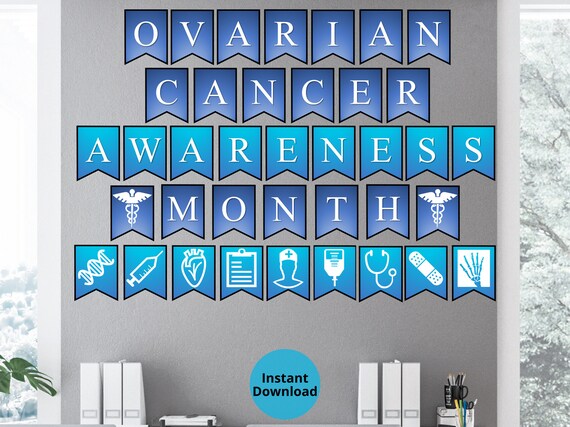 Ovarian Cancer Awareness Month Printable Wall Banner | Etsy