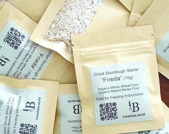 Organic Sourdough Flakes - Whole Wheat - 10 g, dried