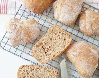 2 lbs Sugar-Free, No Knead German Bread Roll Mix with Rye | Organic Flour