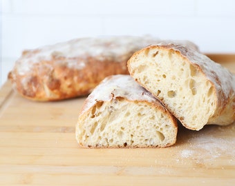 1.8 lbs Bread Mix - CIABATTA - Organic Flour - No Sugar (makes 4)