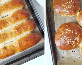 2.5 lbs Brioche Bread Mix - EINBACK - Organic Flour - Low Sugar (20-24 Soft Rolls/Brioche)