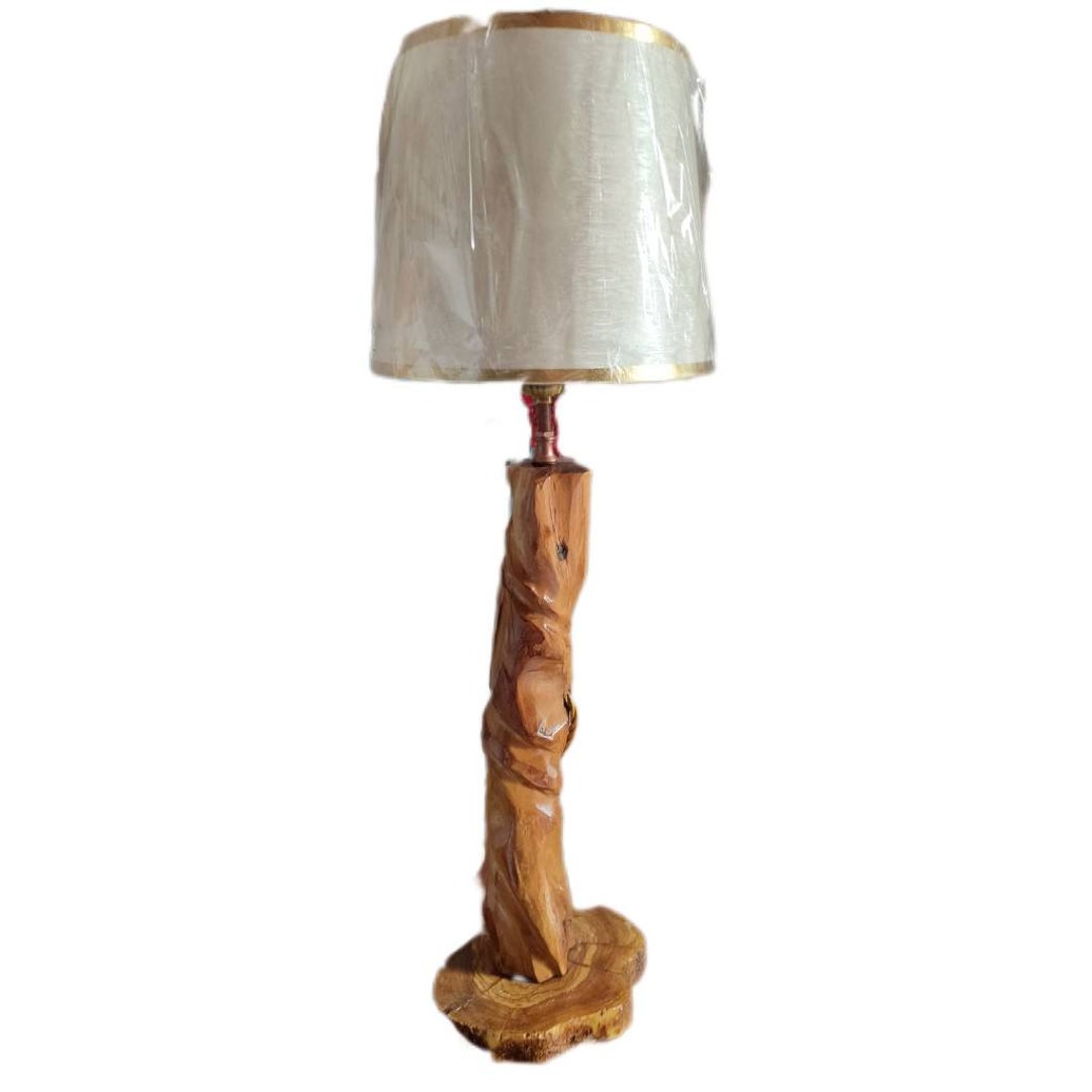 Handinlaid Olive Wood Lamp Etsy