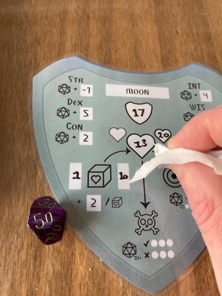 Dnd 5E Defenses Tracker Print at Home, Armor Class, Hit Points, Hit