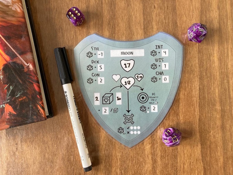 Dnd 5E Defenses Tracker Armor Class Hit Points Hit Dice Etsy Canada