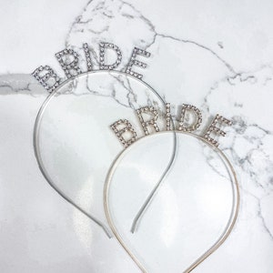 BRIDE Headband Bachelorette Party Rhinestone Crown