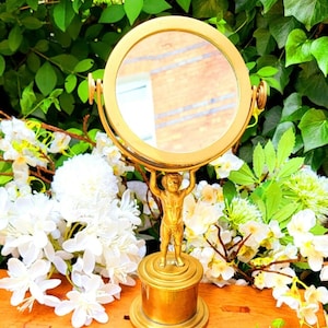Antique Mirror 1820 cherub/Putti Mirror Gilt rococo.
