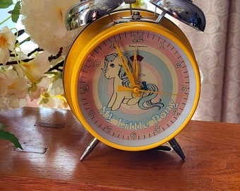 Vintage MLP Alarm Clock My Little Pony Hasbro 1980s