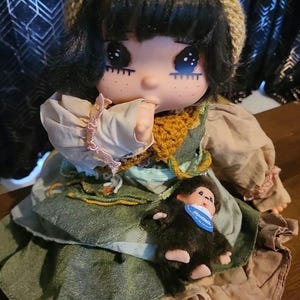 1970&#39;s Rare Sekiguchi Mademoiselle Gege Thumb-sucking Kawaii and keyring Doll Japan